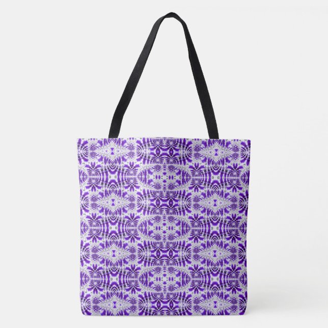 Bolso De Tela Hawaiian púrpura y azul (Anverso)