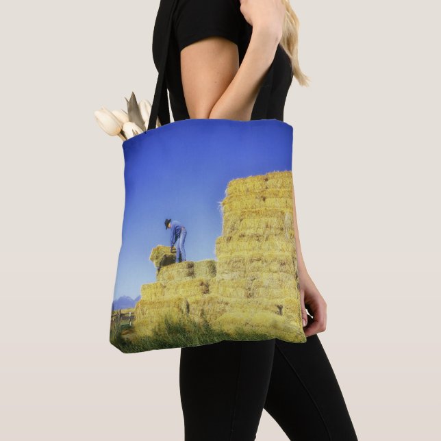 Bolso De Tela Hay Hauling Farm Ranch Cowboy Cowgirl Toag (Detalle)