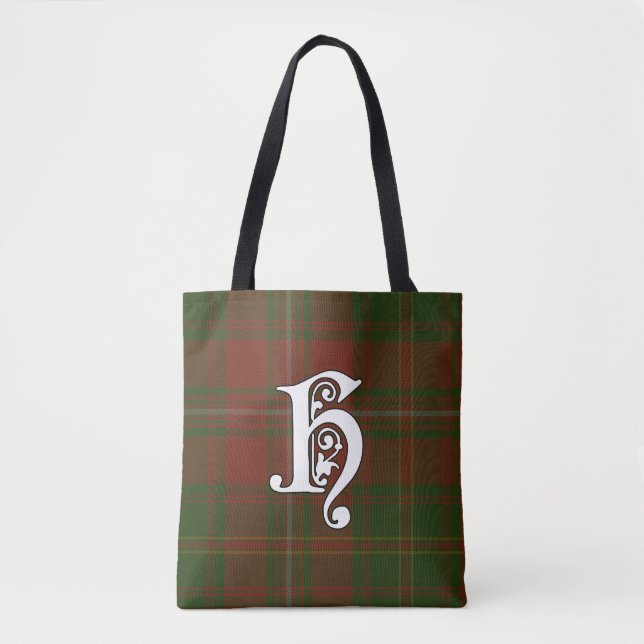 Bolso De Tela Hayes Clan Tartan Monogram (Anverso)