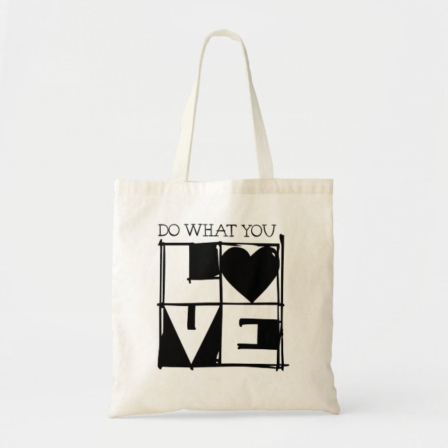 Bolso De Tela Haz lo que amas tote (Frente)