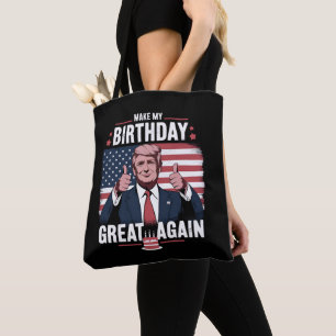 Bolso De Tela Haz Mi Cumpleaños Genial De Nuevo Divertido Trump