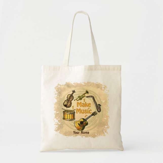 Bolso De Tela Haz Música  (Frente)