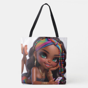 Bolso De Tela Haz que suceda CHIBI DOLL