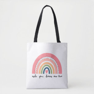 Bolso De Tela Haz que tus sueños se vuelvan arcoiris