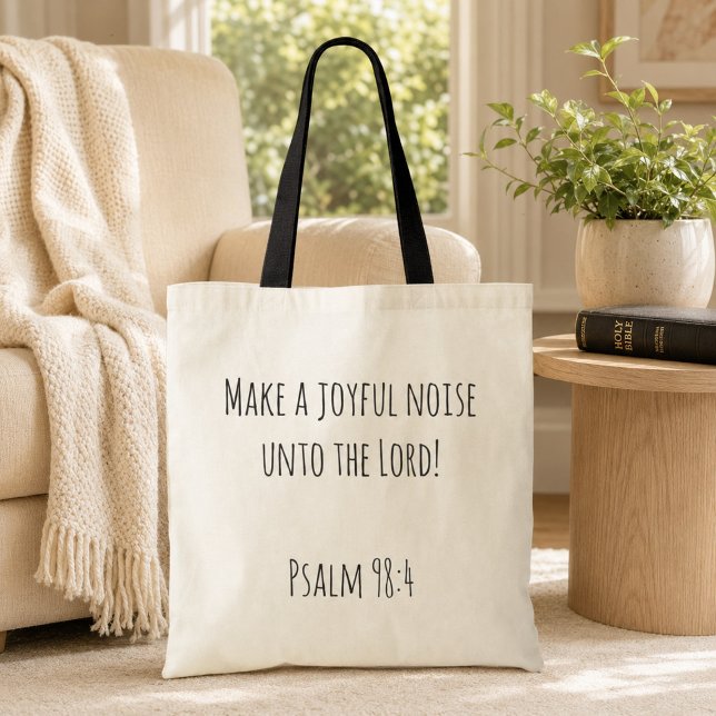 Bolso De Tela Haz un Ruido Alegre Bendiciones (Subido por el creador)