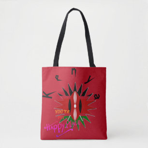 Bolso De Tela Hazlo Kenia, eres mi lugar feliz