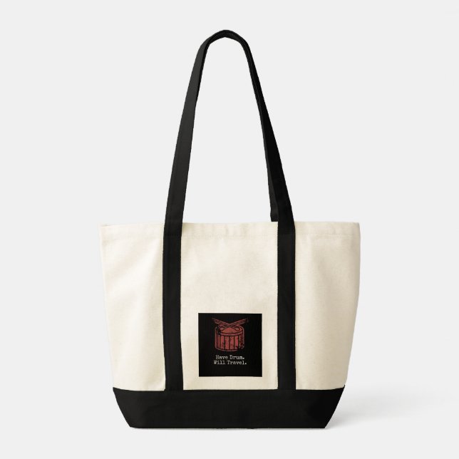 Bolso De Tela HD.WT Tote Bag - Negro (Reverso)