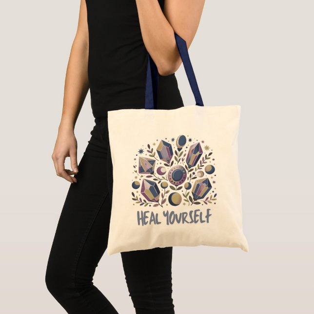 Bolso De Tela Heal Yourself Tote - Celestial Crystal Healing Bag (Anverso (producto))
