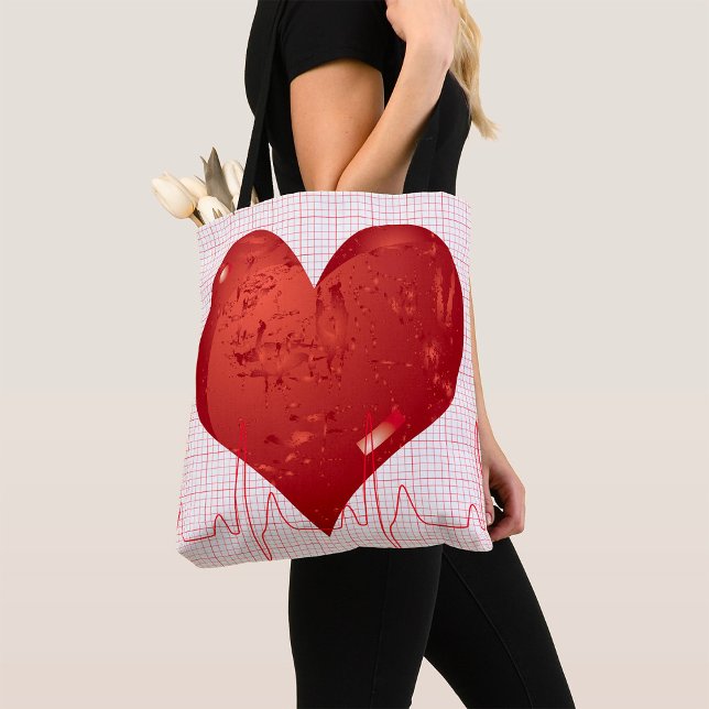 Bolso De Tela Heart Beat (Subido por el creador)
