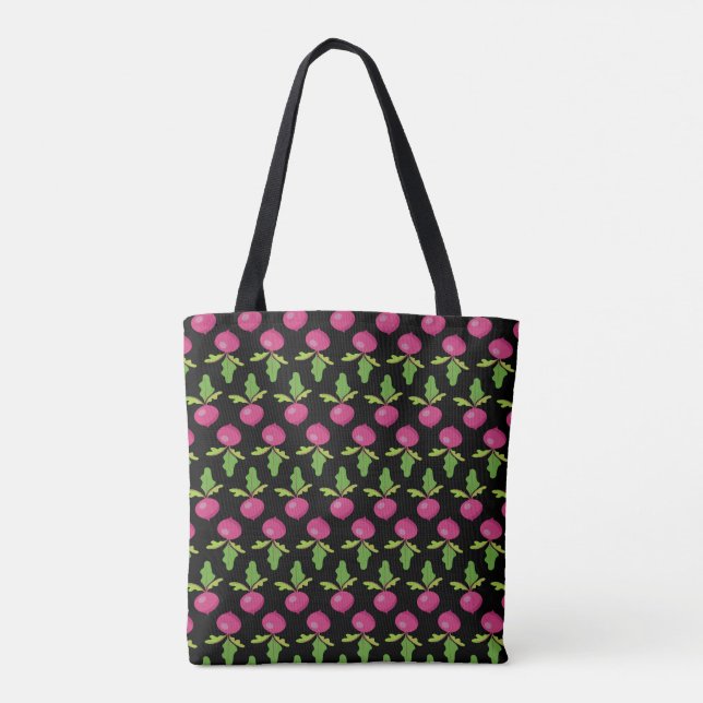 Bolso De Tela Heart Beets (Reverso)