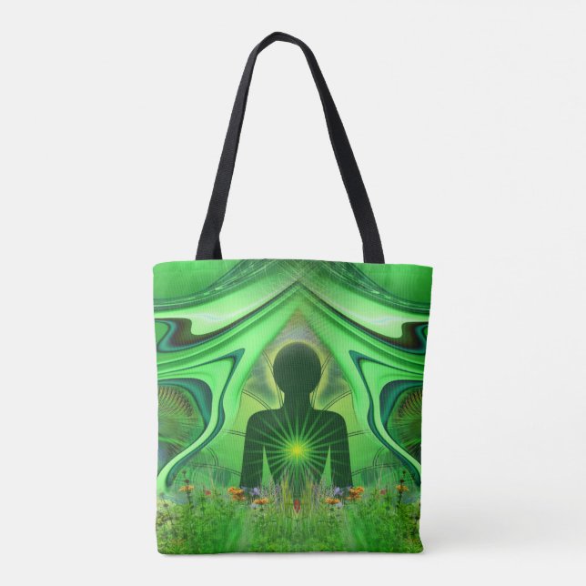 Bolso De Tela Heart Chakra Tote Bag (Reverso)