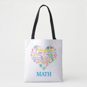 Bolso De Tela Heart Math
