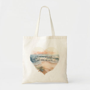 Bolso De Tela Heart Ocean Beach