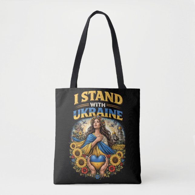 Bolso De Tela Heart of Ukraine (Anverso)