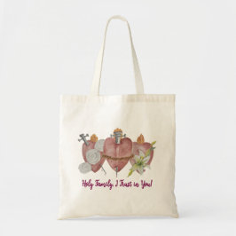 Bolso De Tela Hearts of the Holy Family