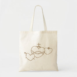Bolso De Tela Hearts Rosary Tote Bag