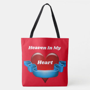 Bolso De Tela Heaven In My Heart Large Tote Bag
