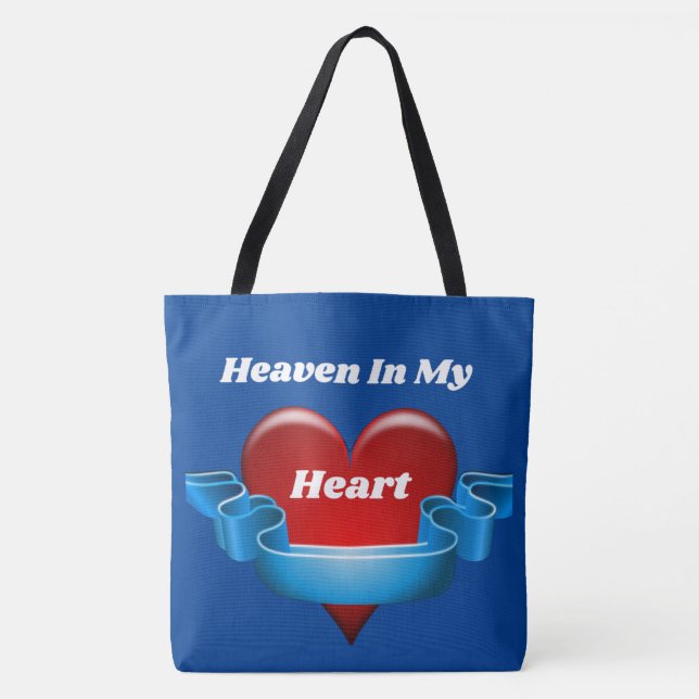 Bolso De Tela Heaven In My Heart Large Tote Bag (Anverso)