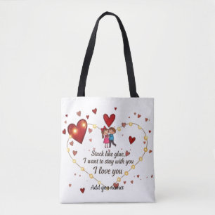 Bolso De Tela  Hechizo de amor romántico lindo 