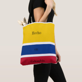 Bolso De Tela Hecho en Colombia Bandera