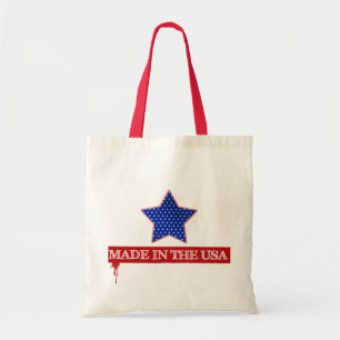 Bolso De Tela Hecho en el tote de los E.E.U.U.
