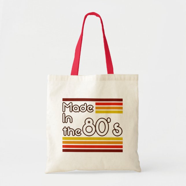 Bolso De Tela Hecho en los años 80 (Frente)