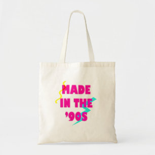 Bolso De Tela Hecho en los años 90, cumpleaños retro de neón per