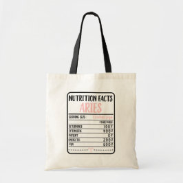 Bolso De Tela Hechos de nutrición de Aries // Novedad divertida 