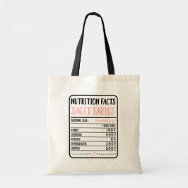 Bolso De Tela Hechos de nutrición sagitario // Novedad divertida