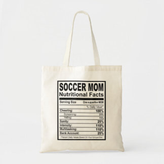 Bolso De Tela Hechos nutricionales de la madre del fútbol