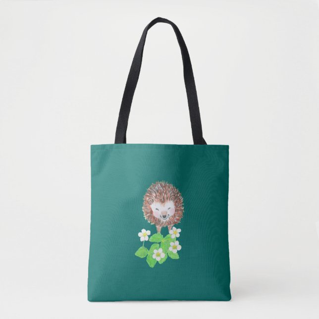 Bolso De Tela Hedgehog sonriente (Anverso)