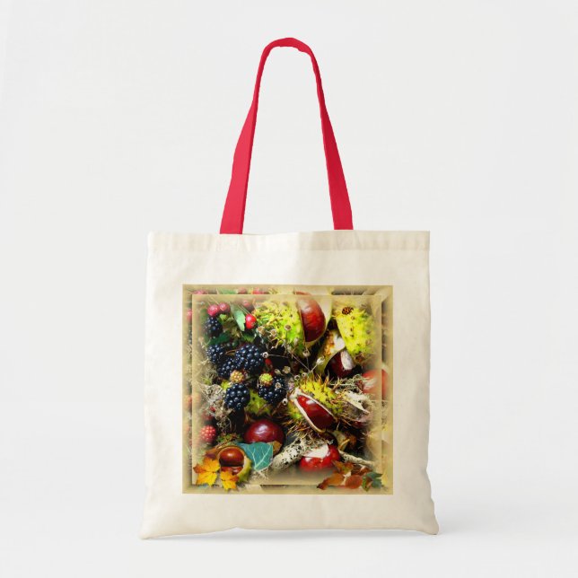 Bolso De Tela Hedgerow Harvest ~ Tote de presupuesto (Frente)