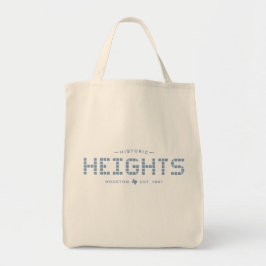 Bolso De Tela Heights Tile, Blue Tile, Houston Heights