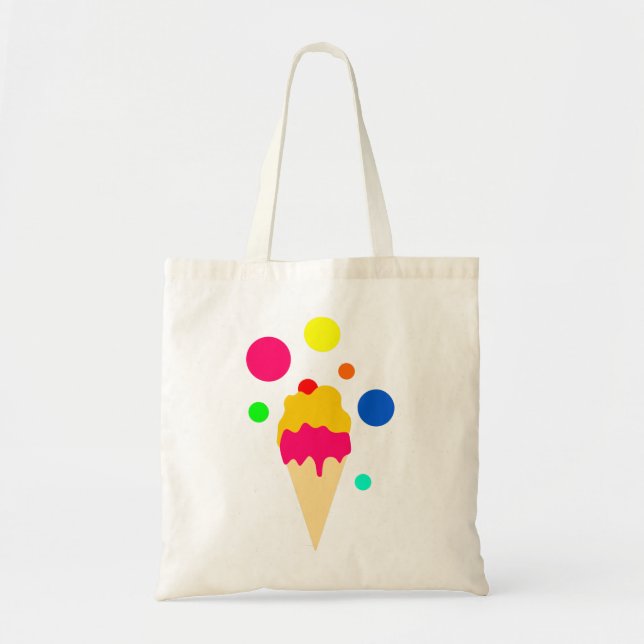 Bolso De Tela helado colorido (Frente)