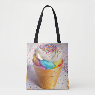 Bolso De Tela Helado Cream Cone Sprinkles