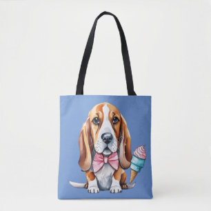 Bolso De Tela Helado de perro lindo