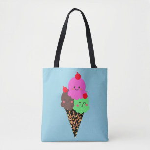 Bolso De Tela Helado Lindo - Cono Espacial Kawaii