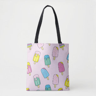 Bolso De Tela Helado lindo: patrón de fruta.