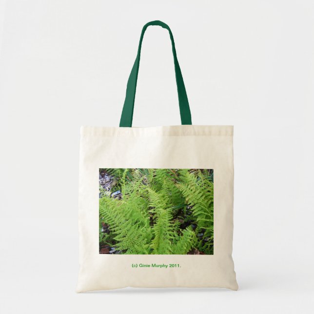 Bolso De Tela Helechos plumosos (Frente)