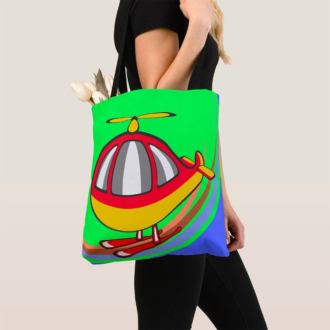 Bolso De Tela Helicóptero Amarillo Y Rojo (Subido por el creador)
