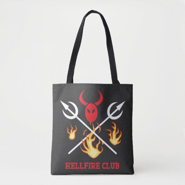 Bolso De Tela Hellfire Club Rótulo Tote Bag (Anverso)