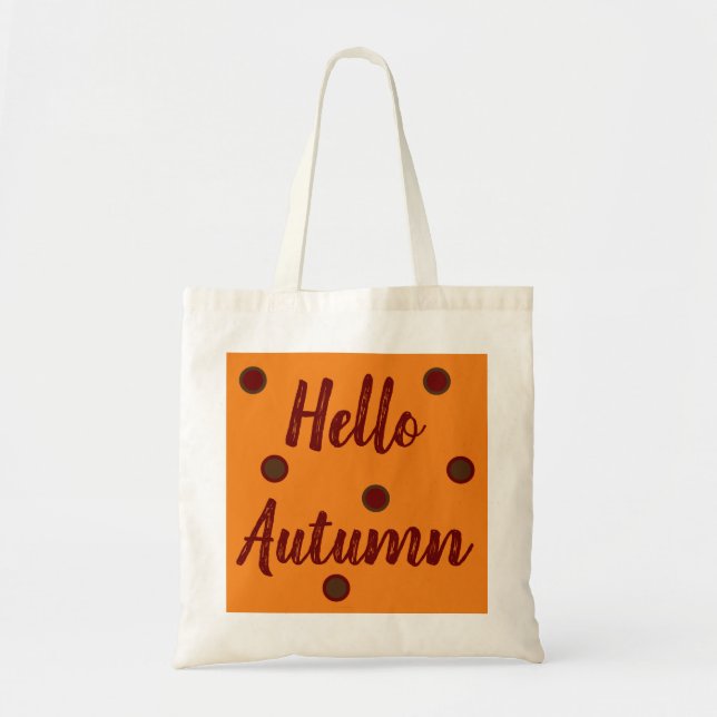 Bolso De Tela Hello Autumn (Frente)