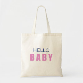 Bolso De Tela Hello Baby Shower Tote Bag