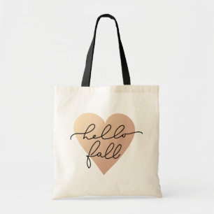 Bolso De Tela Hello Fall Love Heart