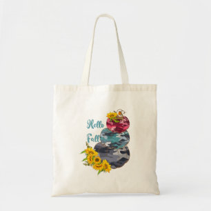 Bolso De Tela Hello Fall with Pumpkins