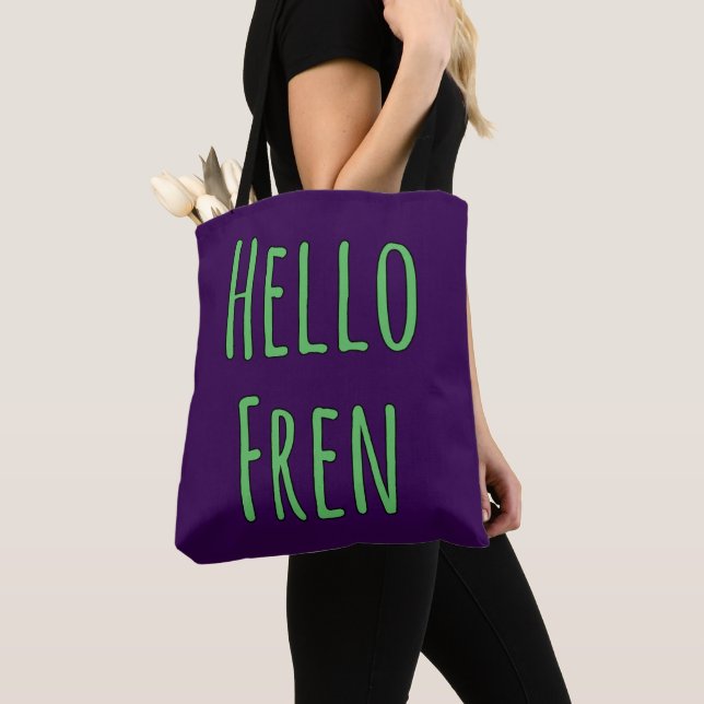 Bolso De Tela Hello Fren (Detalle)