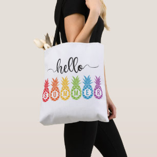 Bolso De Tela Hello Summer Pineapple