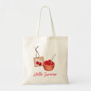 Bolso De Tela Hello Summer Red Cherries Fruit