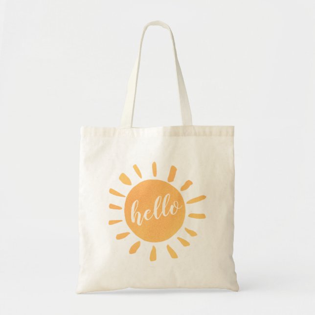 Bolso De Tela Hello Sunshine Tote Bag (Frente)