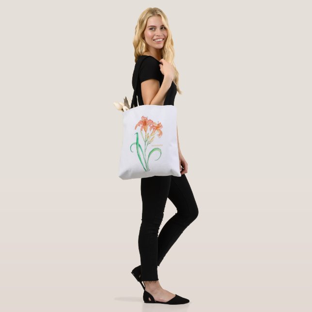 Bolso De Tela Hemerocallis (Lily del Día) (Puesto)